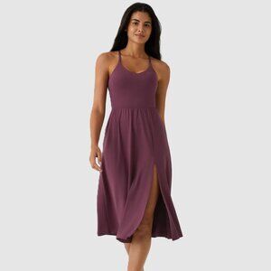 HALARA La Land Everyday Chill Midi Dress in Fig